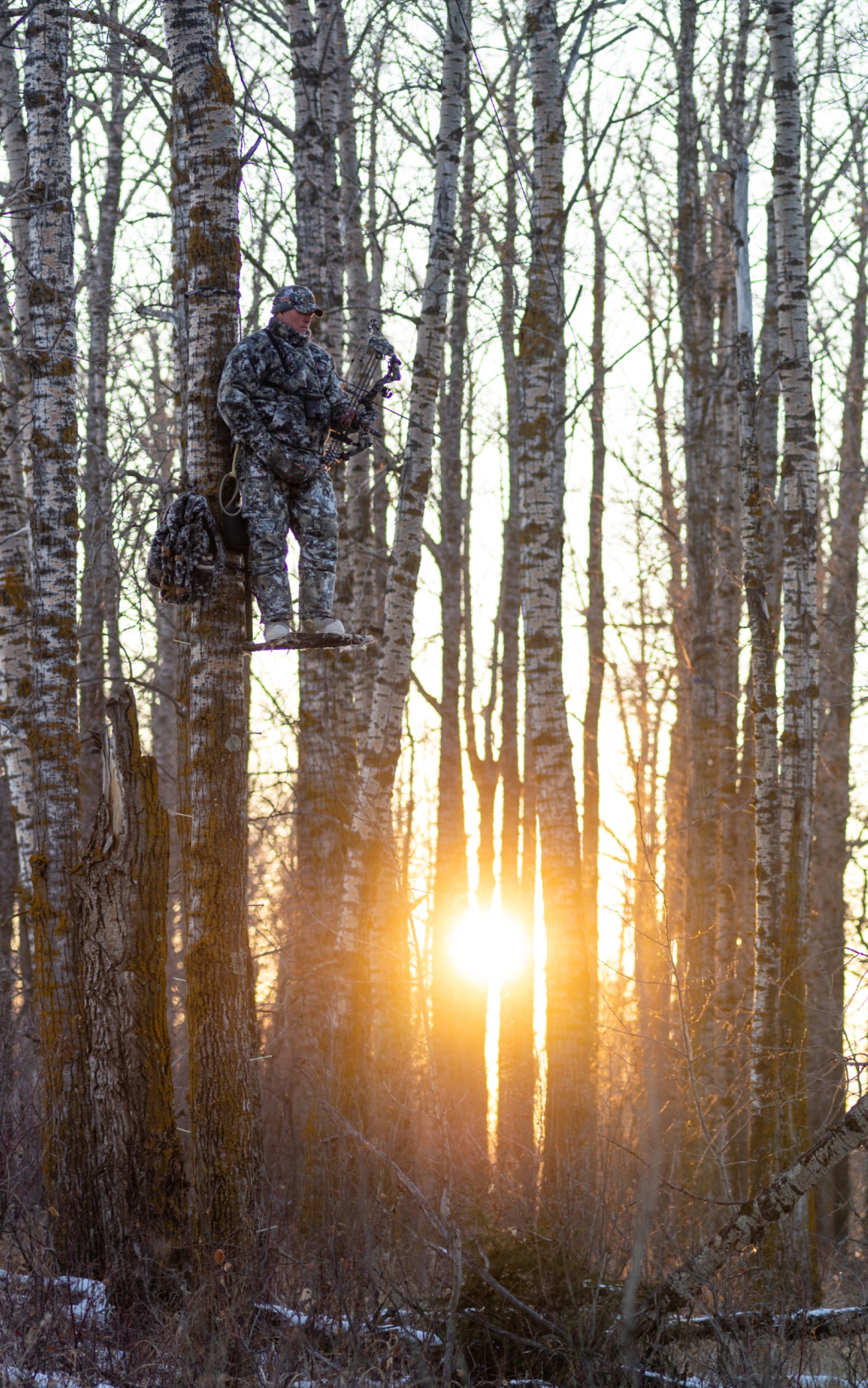 Jim Hole in the Fanatic Collection in Optifade Elevated II hunting whitetail deer in Edmonton | SITKA Gear